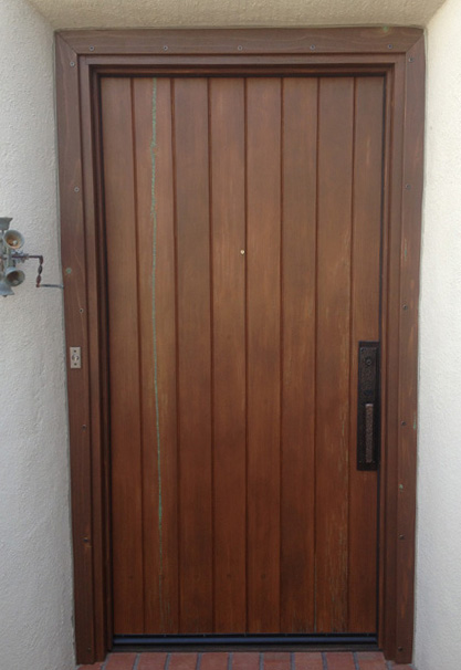 Stained Wood Door